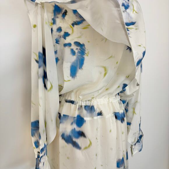 LEMAIRE Floral Print Duster Layered Shirt Dress Midi L - Picture 8 of 16